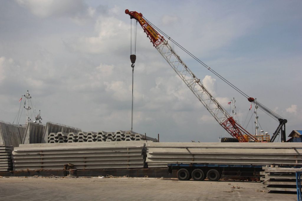 Pengiriman mandiri yasa logistik proyek beton